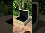 Hand-Made Jet and African Butter Jade Stone Jewellery Box x 1 From Southern Africa