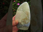 Polished Large Blue Lace Agate with Amethyst Centre, Display Piece x 1 From Nsanje, Malawi