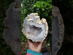 Polished Large Agate with Crystalline Centred Geode x 1 From Maintirano, Madagascar