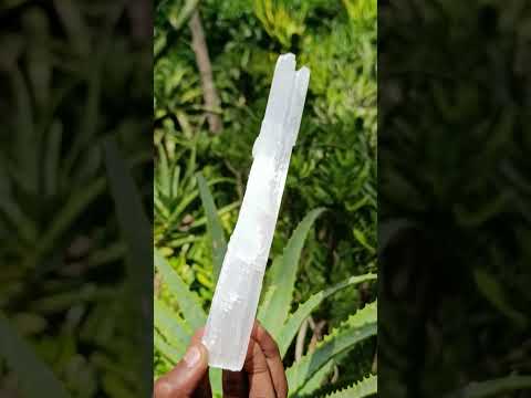 Natural White Selenite Crystal Wand x 1 From China