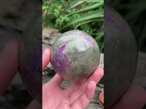 Polished Rare Stichtite and Serpentine Sphere x 1 From Barberton, South Africa