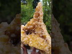 Natural Large Golden Limonite Phantom Crystal Vug Specimen x 1 From Mwinilunga, Zambia