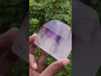 Polished Amethyst Window Crystal x 1 From Akansobe, Madagascar
