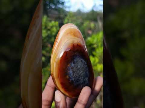 Polished Carnelian Gemstone Standing Display Piece x 1 From Madagascar