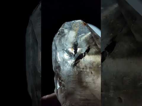 Natural Smokey Brandberg Quartz Crystal with Enhydro x 1 From Brandberg, Namibia