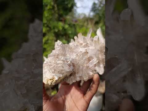 Natural Complex Clear and Bright Crystal Cluster x 1 From Madagascar