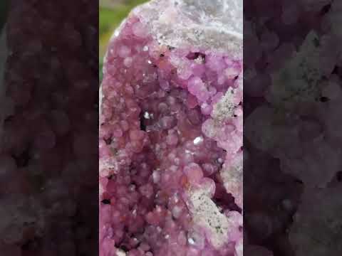 Natural Large Hot Pink Botryoidal Rhombohedral Spherocobaltite Specimen x 1 From Mashamba West Mine, Congo