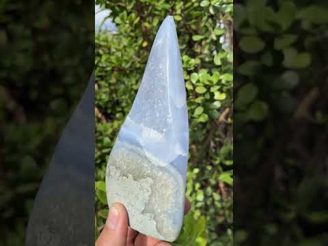 Polished Blue Lace Agate Display Piece  x 1 From Nsanje, Malawi