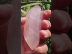 Polished Gemmy Pink Double Terminated Rose Quartz Crystal x 1 From Ambatondrazaka, Madagascar