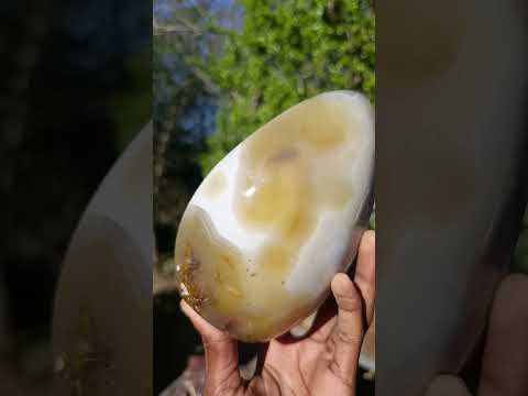 Polished Agate Geode Standing Display Piece with Crystalline Amethyst Centre x 1 From Maintirano, Madagascar