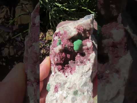 Natural Large Cobaltion Dolomite and Ball Malachite Specimen x 1 From Kakanda, Congo