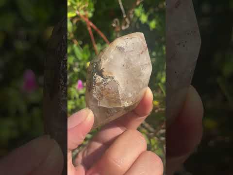 Polished Double Terminated Smokey Golden Rutile Quartz x 1 From Madagascar