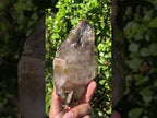 Polished XL Double Terminated Smokey Amethyst Window Quartz x 1 From Akansobe, Madagascar