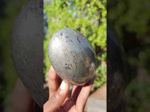 Polished Large Basalt and Pyrite Pharaoh Free Form x 1 From Iron Duke Mine, Zimbabwe