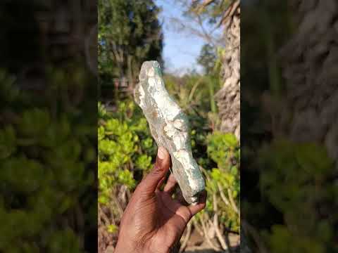 Polished One Side Large Mtorolite Emerald Chrysoprase Slice x 1 From Mutorashanga, Zimbabwe