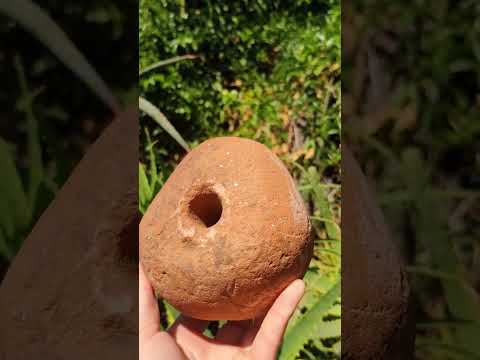 Hand Made Prehistoric African Bored Stone (!Kwe) Iron Age Artifact x 1 From Lydenburg, South Africa