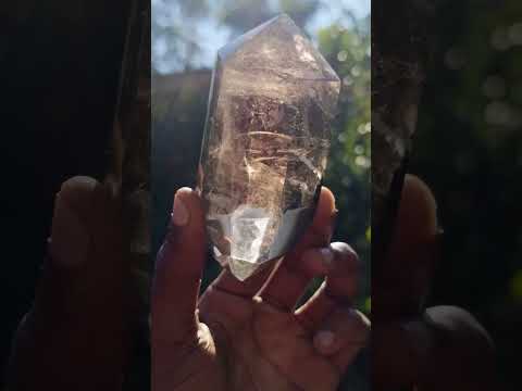 Polished Double Terminated Smokey Quartz Crystal with Inclusions x 1 From Madagascar