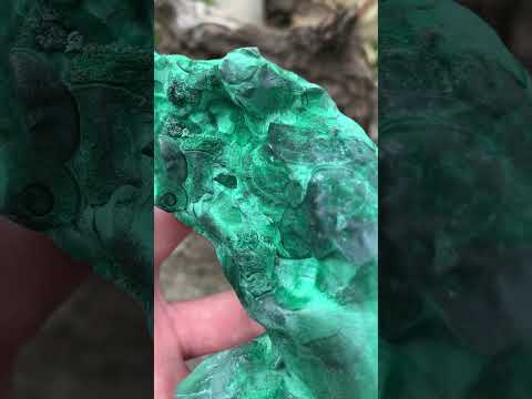 Natural Rare Silky Velvet Malachite Specimen x 1 From Kasompe, Congo