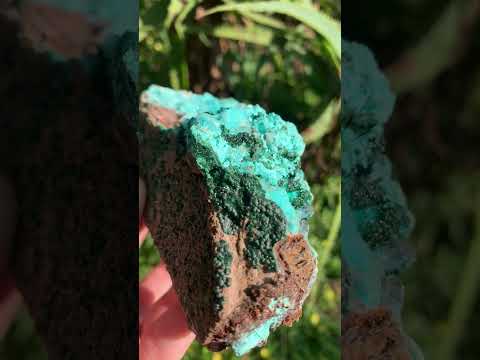 Natural Drusy Crystalline Coated Chrysocolla with Crystalline Malachite On Dolomite x 1 From Lupoto Mine, Congo