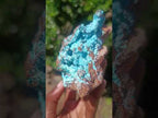 Natural Sparkling Drusy Chrysocolla Pseudomorph after Malachite after Azurite Specimen x 1 From Lupoto Mine, Congo