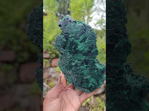 Polished and Natural Unique Pair of Crystalline Silky Malachite Halves x 1 From Kasompe, Congo