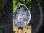 Polished Large Merlinite Gabbro Egg Shaped Bowl x 1 From Ambatondrazaka, Madagascar