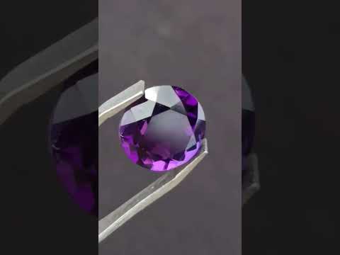 Polished Set of 3 Amethyst Faceted Gemstones x 1 From Zambia