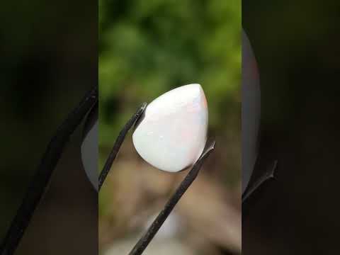 Polished Precious Welo Hydrophane Natural Opal Cabochon x 1 From Welo, Ethiopia
