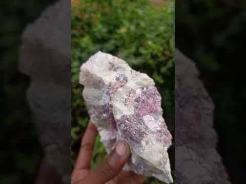 Natural Rubellite Pink Tourmaline Crystals in Feldspar and Quartz Schist x 1 From Karibib, Namibia