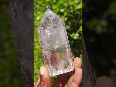 Polished Clear Window Quartz Crystal x 1 From Akansobe, Madagascar